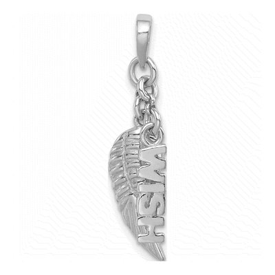 Sterling Silver Angel Wing Pendant – view 5