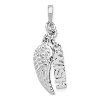 Sterling Silver Angel Wing Pendant