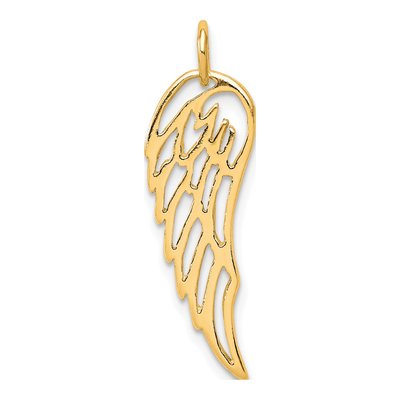 Gold-Plated Sterling Silver Angel Wing Pendant