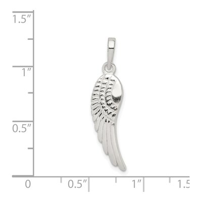 Sterling Silver Angel Wing Pendant – view 4