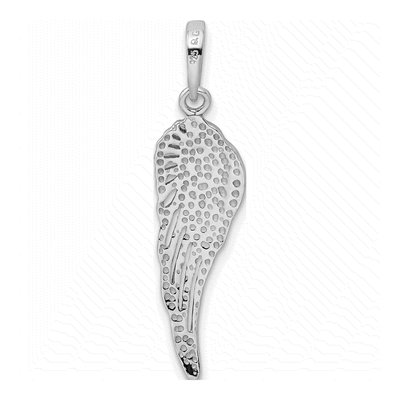 Sterling Silver Angel Wing Pendant – view 4