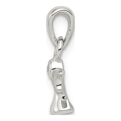 Sterling Silver CZ Angel Pendant – view 3