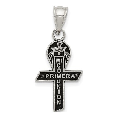 Sterling Silver Mi Primera Comunin Mini Pendant