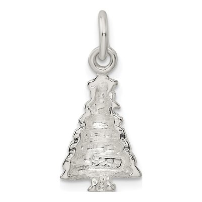 Sterling Silver Christmas Tree Pendant – view 5