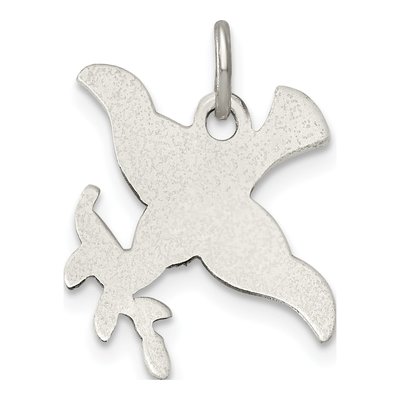 Sterling Silver Antiqued Bird Pendant – view 3