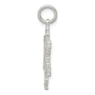 Sterling Silver Snowflake Pendant – view 3