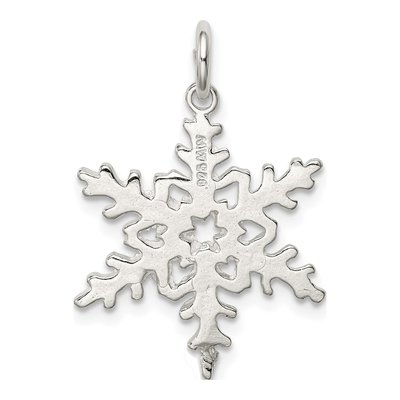 Sterling Silver Snowflake Pendant – view 5