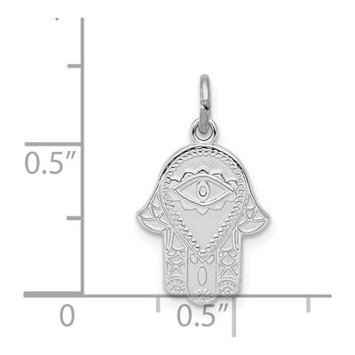 Sterling Silver Hamsa Pendant – view 4