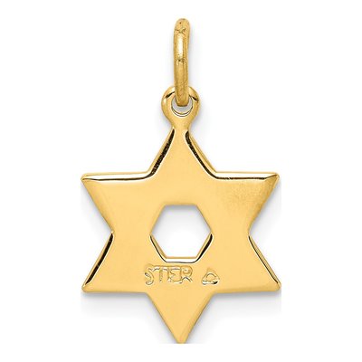 Gold-Plated Sterling Silver Jewish Star Pendant – view 5