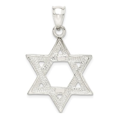 Sterling Silver Star of David Pendant – view 5