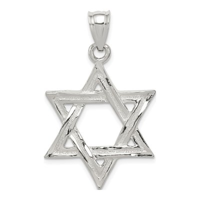 Sterling Silver Star of David Pendant