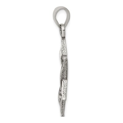 Sterling Silver Antiqued Star of David Pendant – view 3