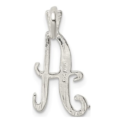 Sterling Silver Letter A Slide Pendant – view 5