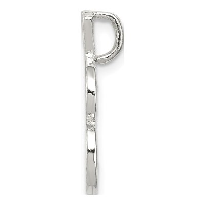 Sterling Silver Letter B Slide Pendant – view 3