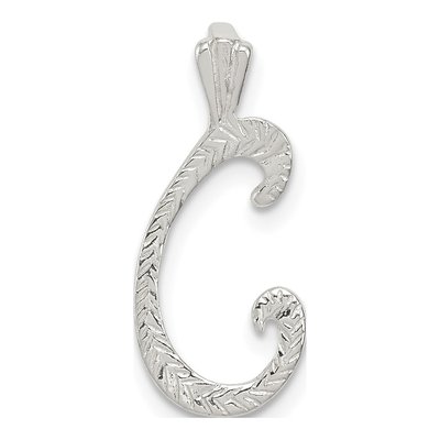 Sterling Silver Letter C Charm