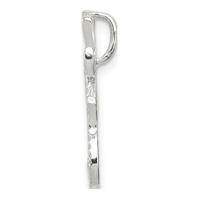 Sterling Silver Letter F Slide Pendant – view 3