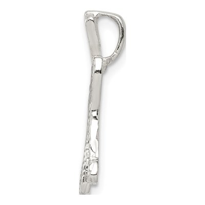 Sterling Silver Letter H Slide Pendant – view 3