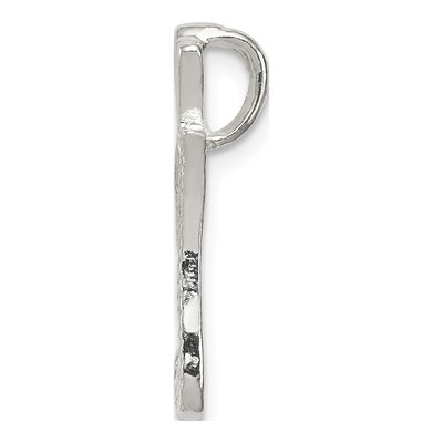 Sterling Silver Letter I Initial Slide Pendant – view 3