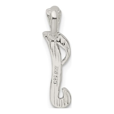 Sterling Silver Letter I Initial Slide Pendant – view 4