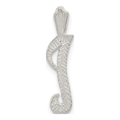 Sterling Silver Letter I Initial Slide Pendant