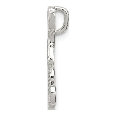 Sterling Silver Letter K Slide Pendant – view 3