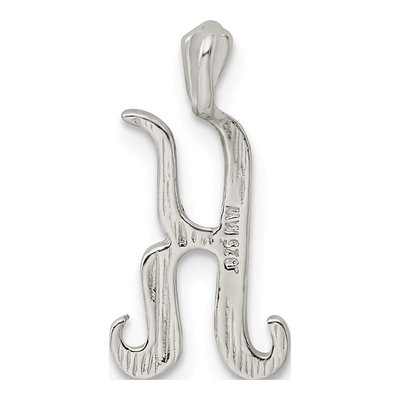 Sterling Silver Letter K Slide Pendant – view 4