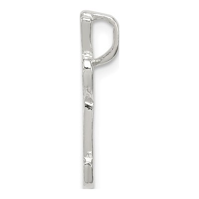 Sterling Silver Letter L Slide Pendant – view 3
