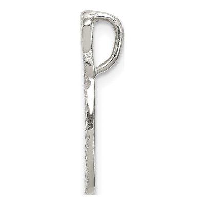 Sterling Silver Letter O Slide Pendant – view 3