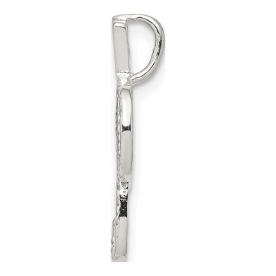 Sterling Silver Letter P Slide Pendant – view 3