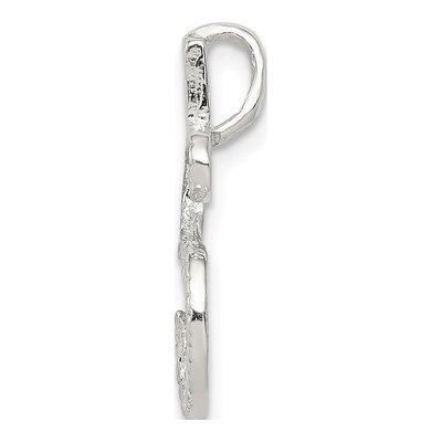 Sterling Silver Letter S Slide Pendant – view 3
