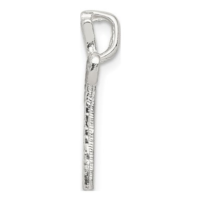 Sterling Silver Letter V Slide Pendant – view 3