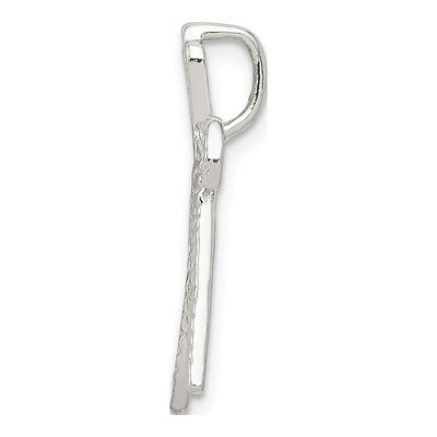 Sterling Silver Letter W Slide Pendant – view 3