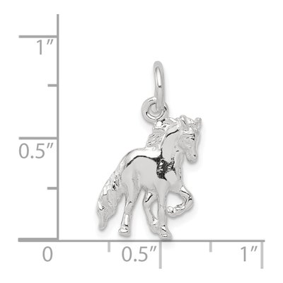 Sterling Silver Horse Pendant – view 4