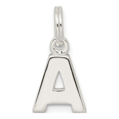 Sterling Silver Letter A Pendant – view 5
