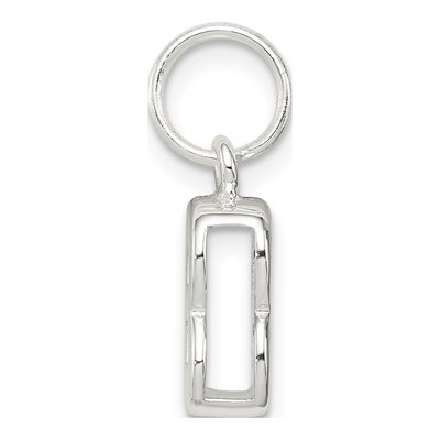 Sterling Silver Letter B Charm – view 3