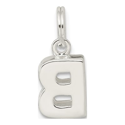 Sterling Silver Letter B Charm – view 5