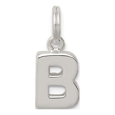 Sterling Silver Letter B Charm