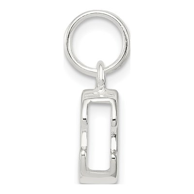 Sterling Silver Letter C Pendant – view 3