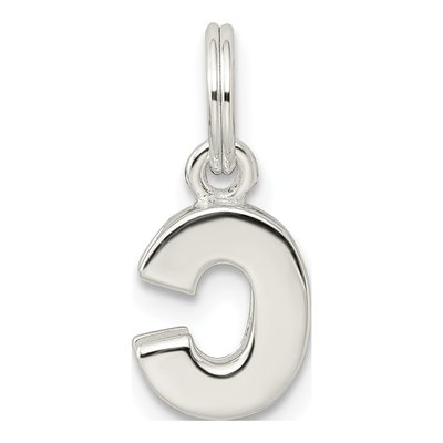 Sterling Silver Letter C Pendant – view 5