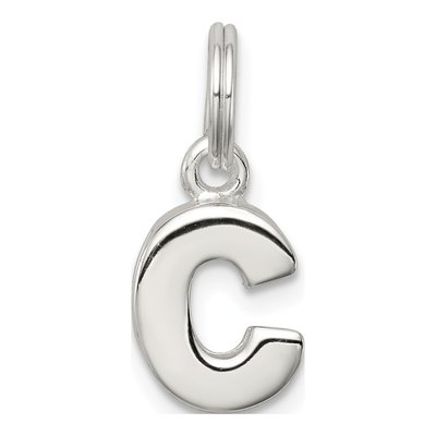 Sterling Silver Letter C Pendant
