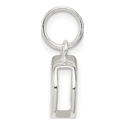Sterling Silver Letter D Pendant – view 3