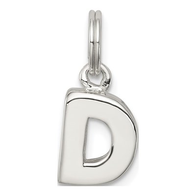 Sterling Silver Letter D Pendant