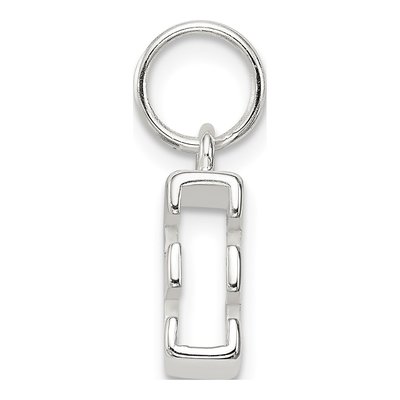 Sterling Silver Letter E Charm – view 3