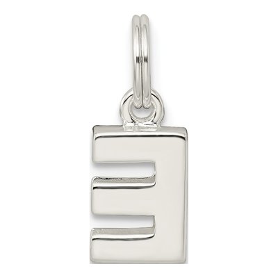 Sterling Silver Letter E Charm – view 4