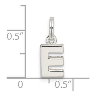 Sterling Silver Letter E Charm – view 5