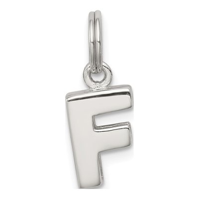 Sterling Silver Letter F Charm