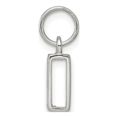 Sterling Silver Letter I Initial Charm – view 3