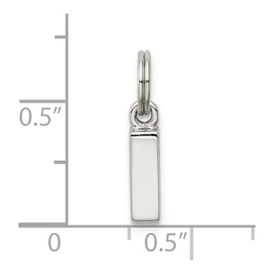 Sterling Silver Letter I Initial Charm – view 5