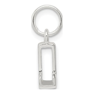 Sterling Silver Letter J Charm – view 3