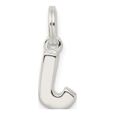 Sterling Silver Letter J Charm – view 4